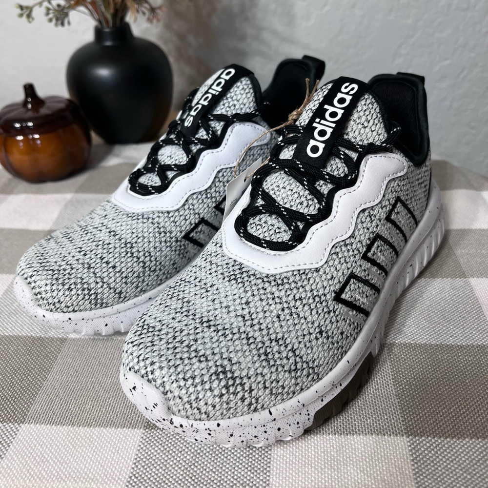 Adidas Kaptir Flow 2.0K Black and White Sneakers
